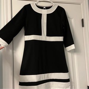Black and White Three-Quarter Sleeve Dress | size S | exclusive ❤️